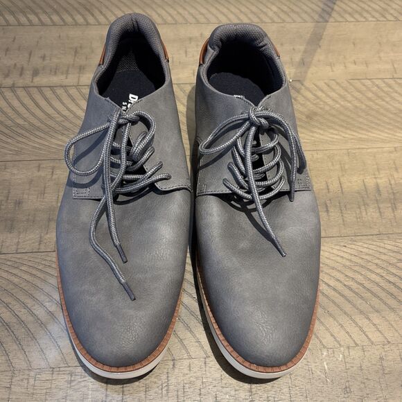 Dr Scholls Mens Sync Oxford Grey Size 11.5 M - Picture 1 of 5